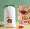 100pcs Disposable Plastic Wrap Covers, Elastic &amp; Tight, Food-Grade Fresh-Keeping, Dust &amp; Insect-Proof, Kitchen Accessories - Disposable Food Wrap